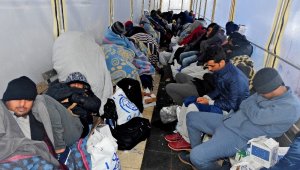 57 kaçak göçmen yakalandı