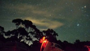 Astronomi tutkunları mangal eşliğinde galaksiyi inceledi