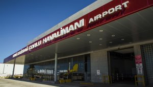 Çorlu Havaalanında bir ayda 9 bin 205 yolcuya hizmet verildi