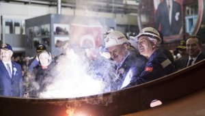 Milli Denizaltı Projesi ilk kaynak töreni