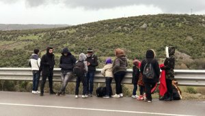 Deniz diye baraj kenarına bırakılan 13 göçmen yakalandı