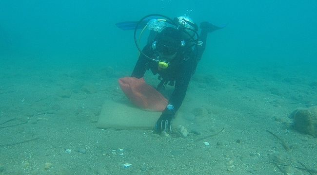 Bodrum Ortakent deniz dibi temizliğinde neşeli anlar