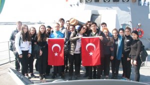 Deniz Yıldızı tatbikatına katılan gemilere yoğun ilgi