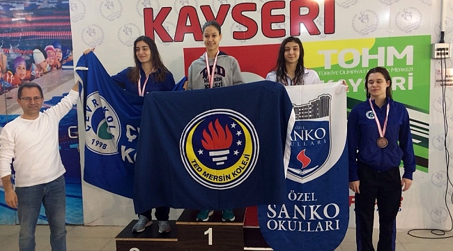 SANKO Okulları Yüzücüsü Deniz Ay Türkiye üçüncüsü oldu