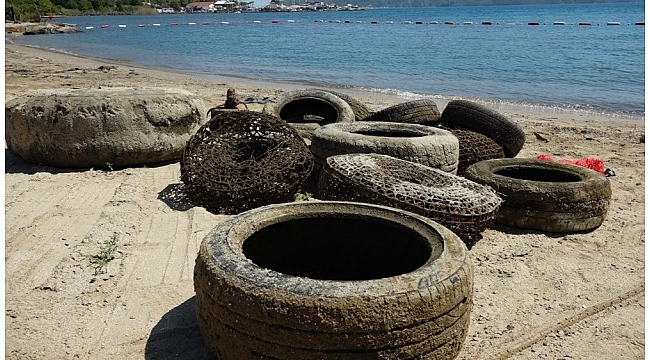 Burunucu'nda deniz dibi temizliği