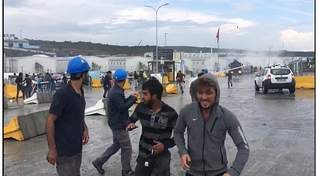 Üçüncü Havalimanı Akpınar Yerleşkesi'nde eylem yapan işçilere müdahale
