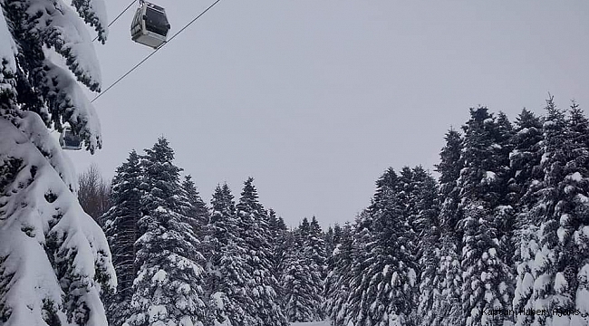 Teleferiğe şiddetli rüzgar engeli