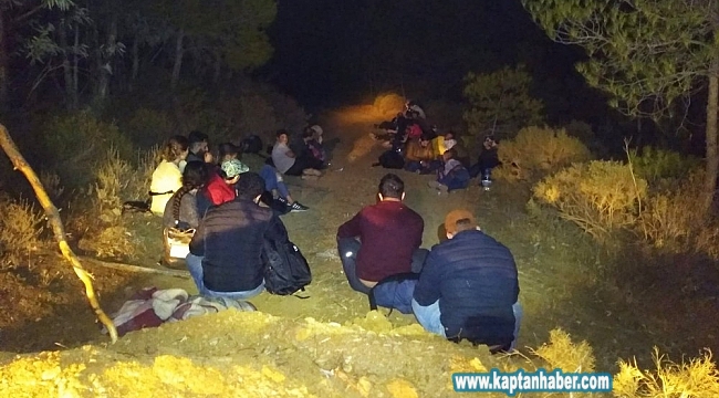 Datça'da karada ve denizde 51 kaçak göçmen yakalandı