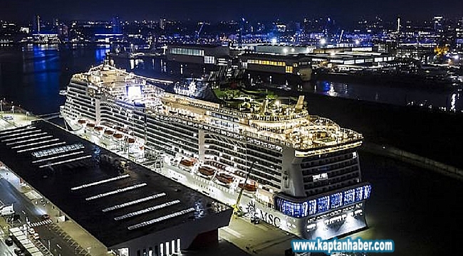 MSC Grandiosa'nın denize indiriş töreni Hamburg'ta gerçekleşti