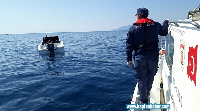 İzmir açıklarında 6'sı çocuk 30 göçmen kurtarıldı