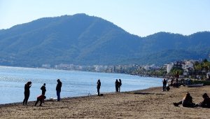 Memlekette kış, Marmaris'te bahar havası