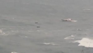 Palau Bandıralı geminin batma anından sonra yaşananlar kameralara böyle yansıdı