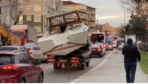 Üsküdar'da ilginç görüntü