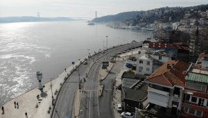 Kısıtlamada Bebek sahili böyle görüntülendi