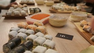 Balık şehri Trabzon'da ilk "Sushi Workshop" ilgi çekti
