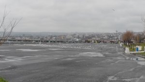 Boş kalan sahil, martılara kaldı