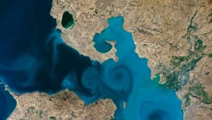 Van Gölü'nün uzaydan çekilen fotoğrafı astrofizikçilerden tam not aldı