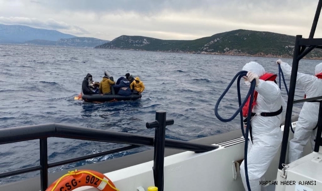 Can salında ölüme itilen göçmenleri Sahil Güvenlik kurtardı