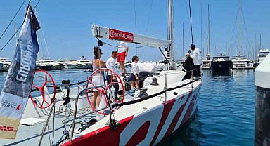 Cumhurbaşkanlığı 3. Uluslararası Yat Yarışları'nda ilk tekne Bodrum'a ulaştı
